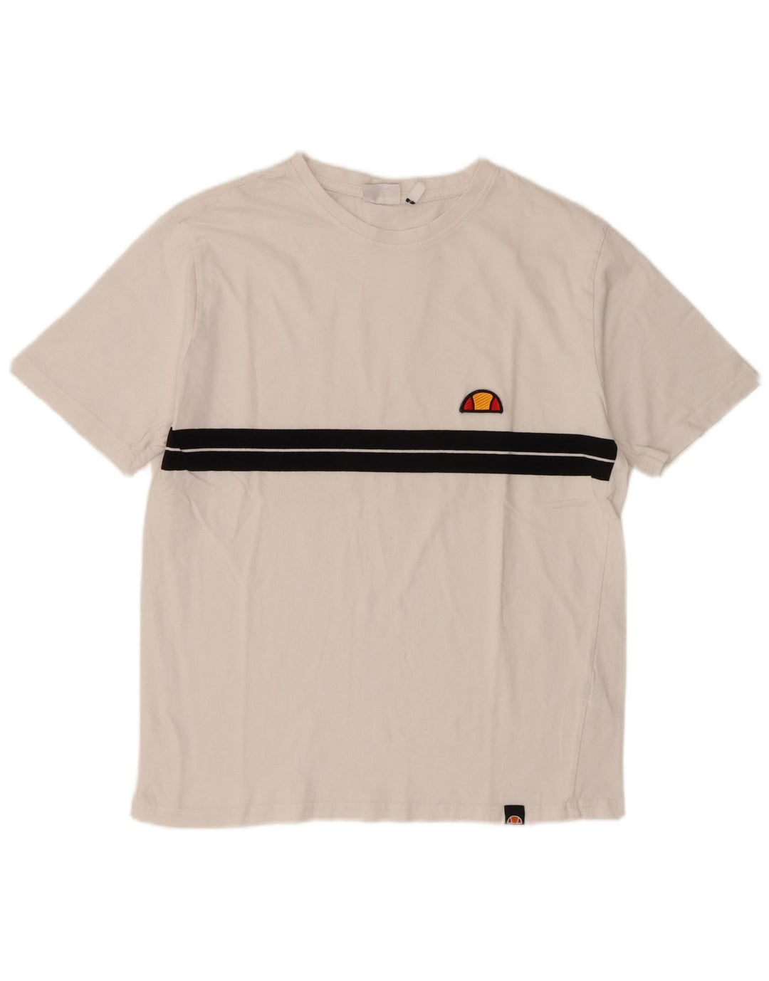 Tricou pentru bărbați Ellesse Top mic, alb, din bumbac color bloc