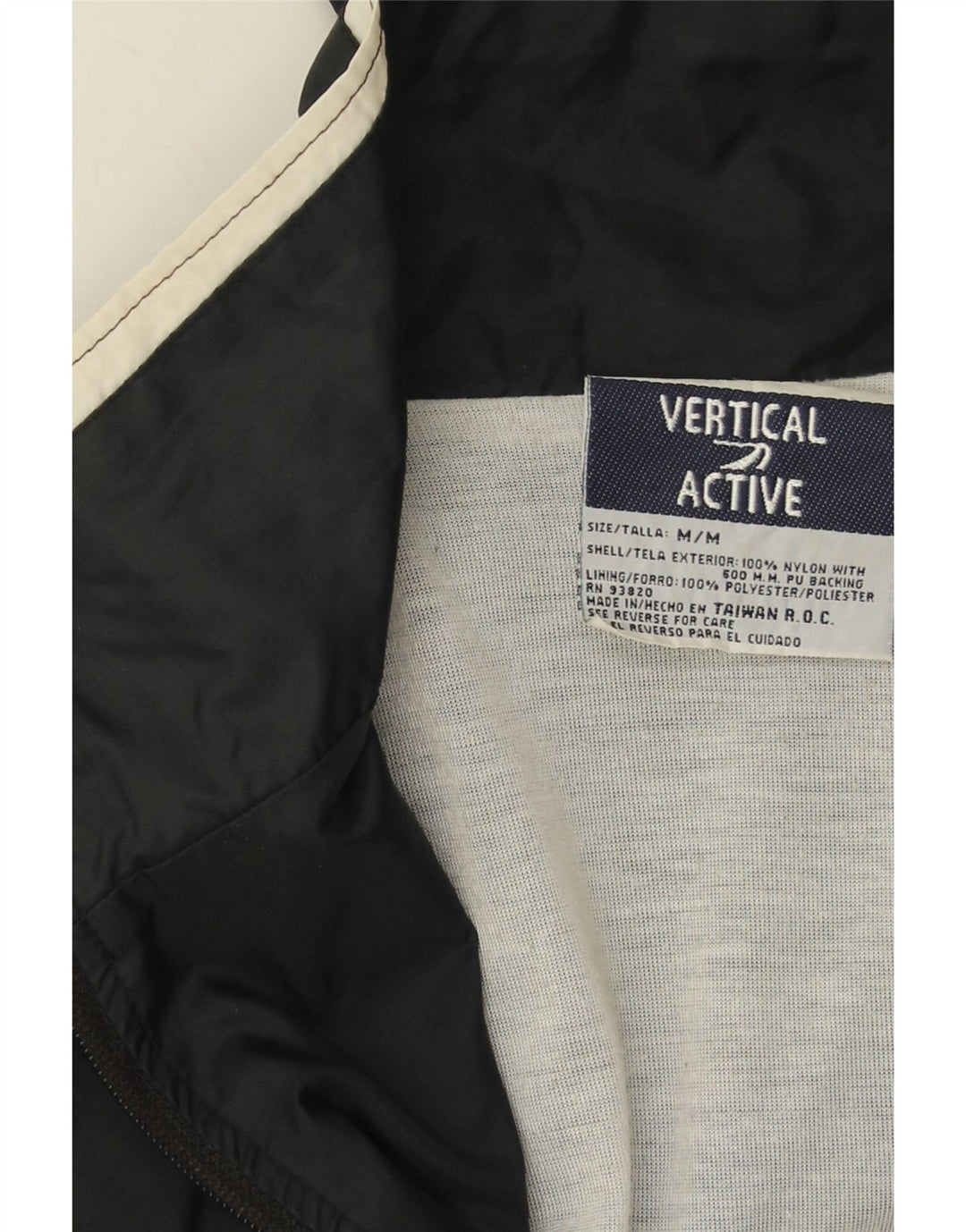 Jachetă de trening pentru bărbați VERTICAL, negru mediu, nailon color bloc