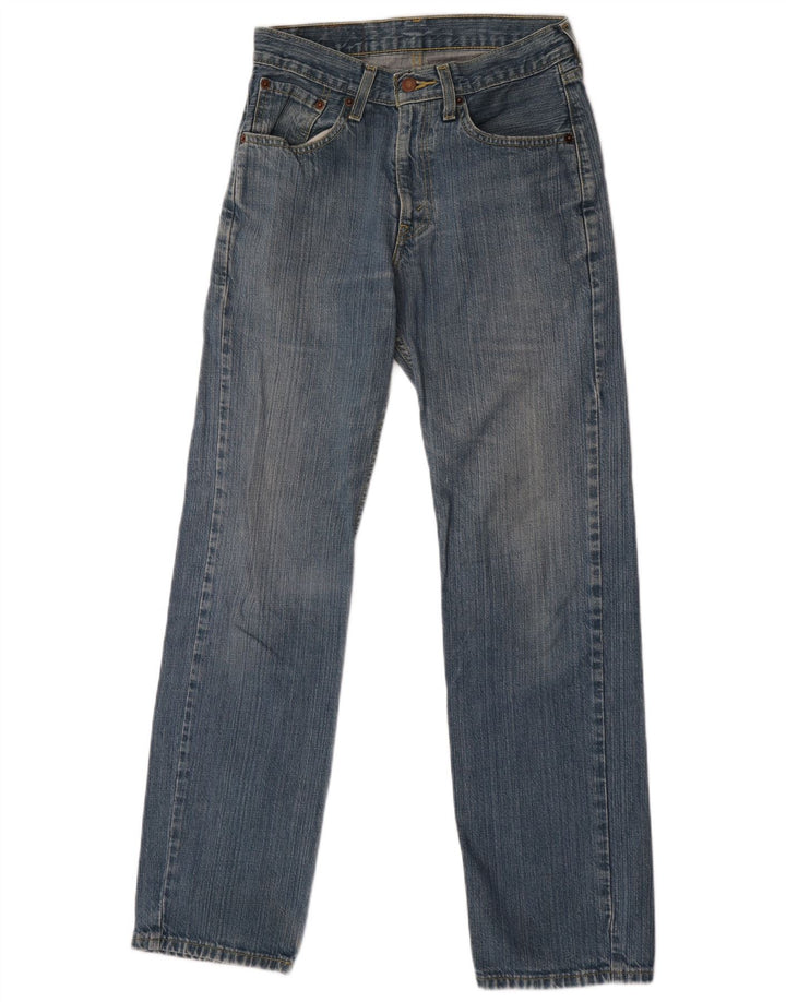 Blugi drepti pentru femei Levi's 751 W28 L32 Bumbac albastru