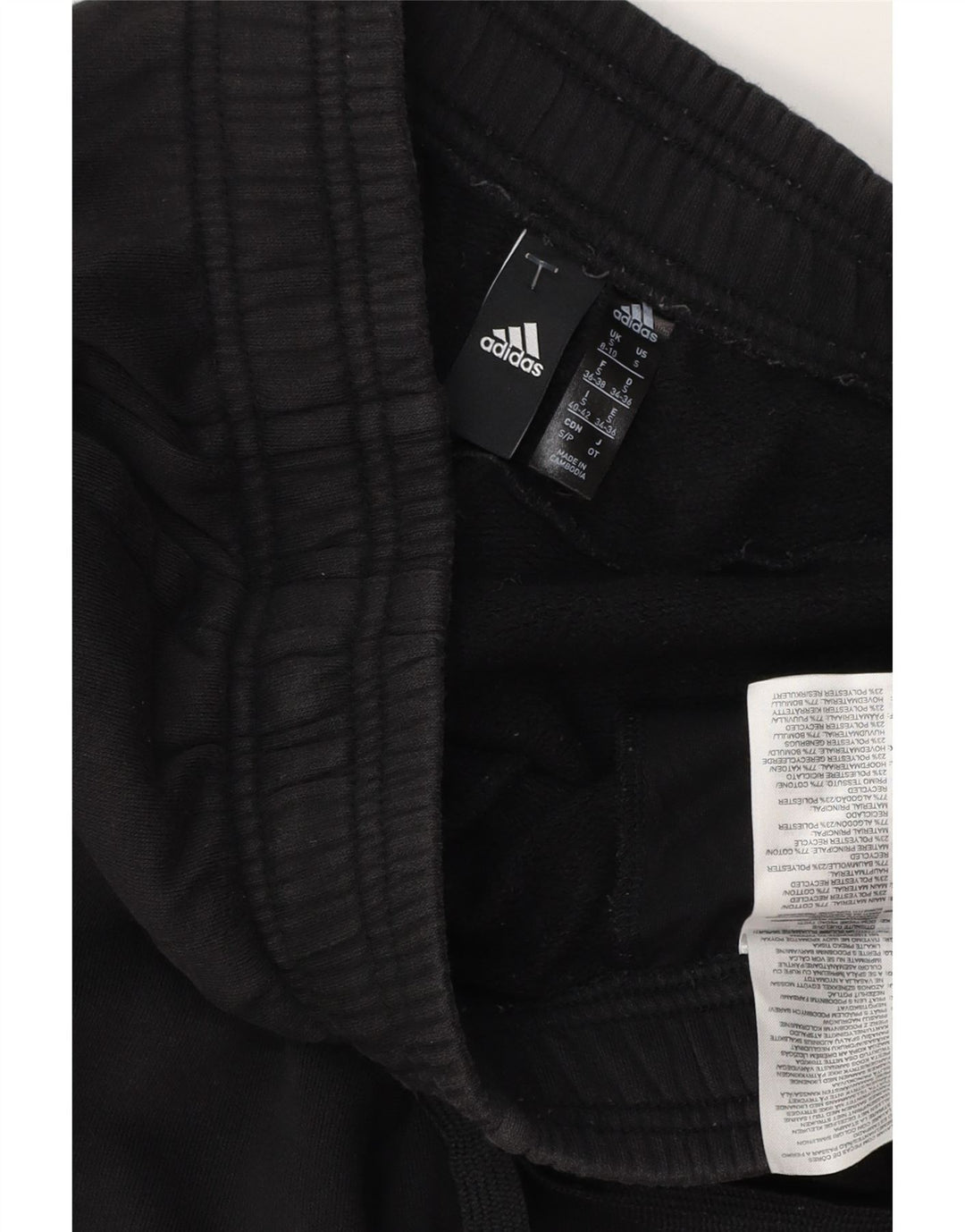 Pantaloni de trening pentru femei ADIDAS Joggeri UK 8/10 Bumbac negru mic