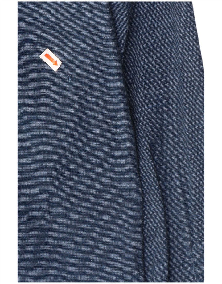 Cămașă Hollister pentru bărbați Slim Fit Bumbac mediu albastru bleumarin