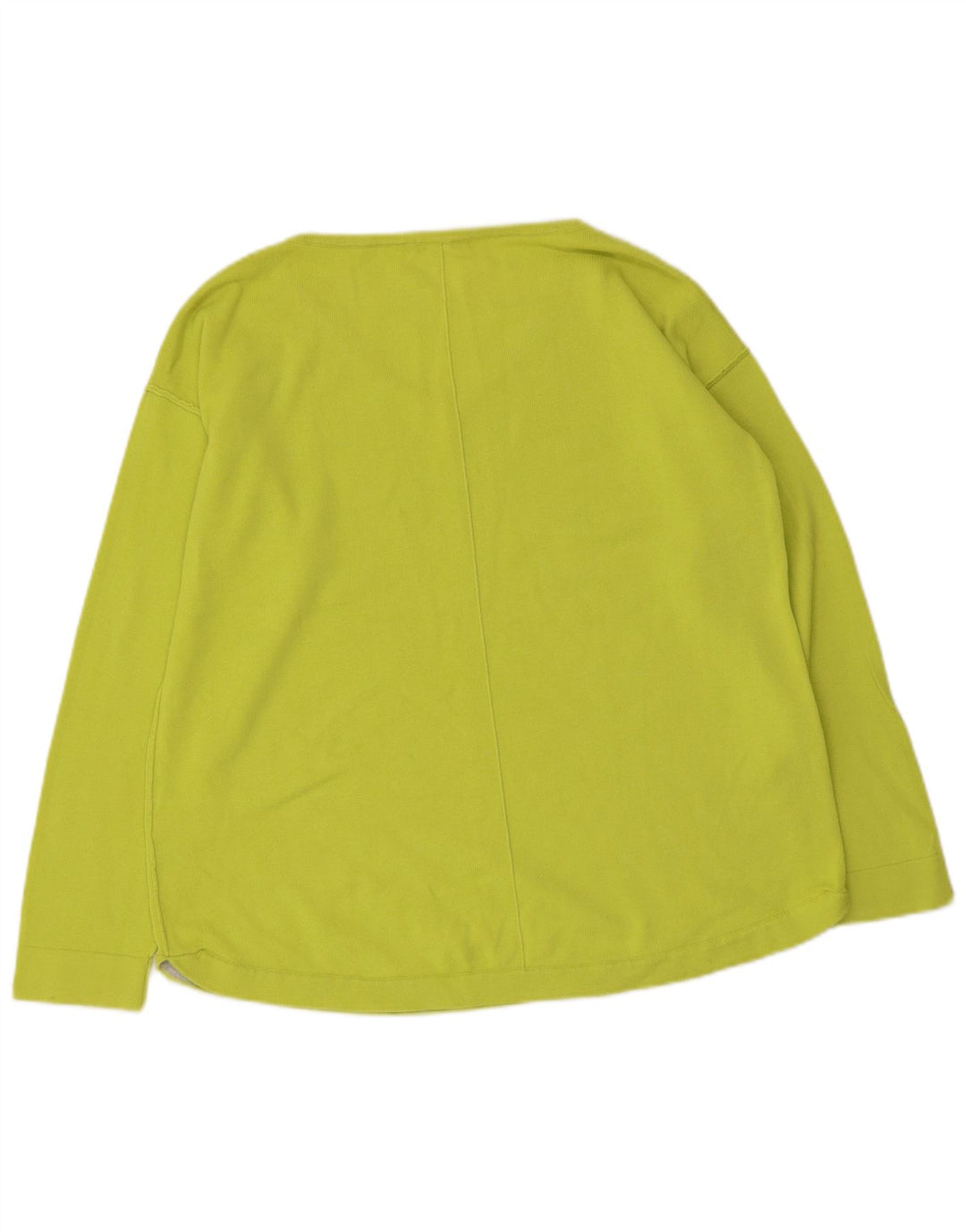 WHITE STUFF Pulover cu decolteu în V pentru femei UK 14 Bumbac verde mare