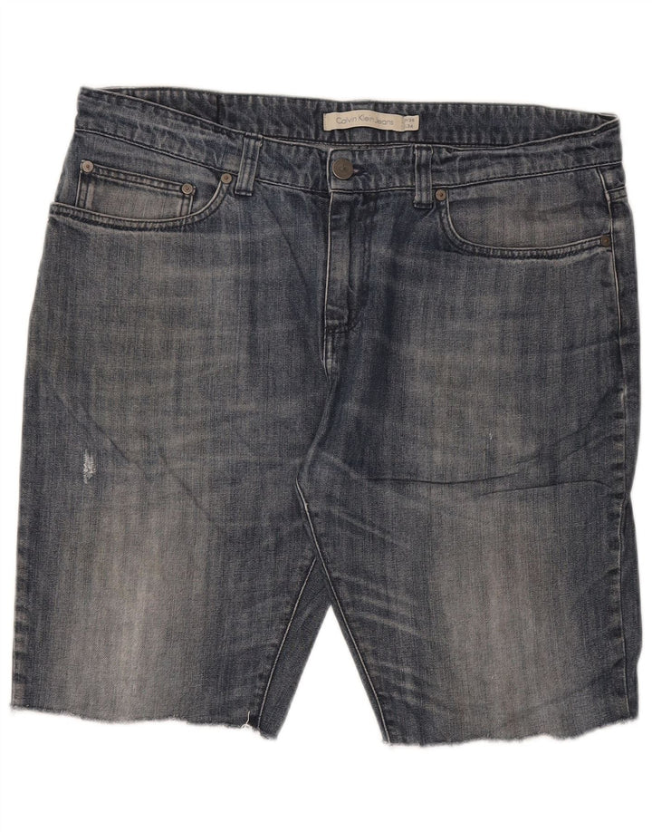 Pantaloni scurți din denim pentru bărbați Calvin Klein W36, mare, albastru, bumbac