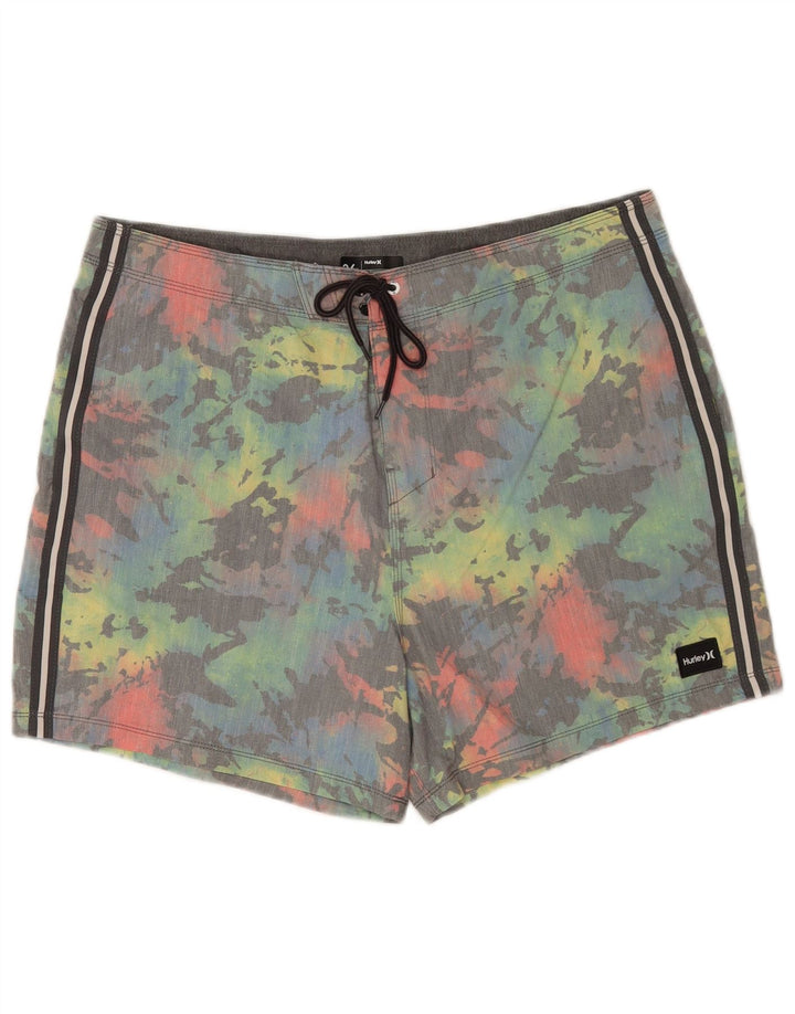 Pantaloni scurți de înot Hurley Phantom pentru bărbați, mari, multicolor, din bumbac Tie Dye