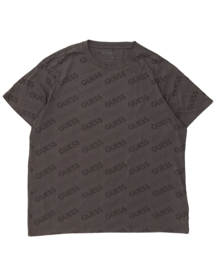 Tricou grafic Guess pentru bărbați Top 2XL bumbac gri