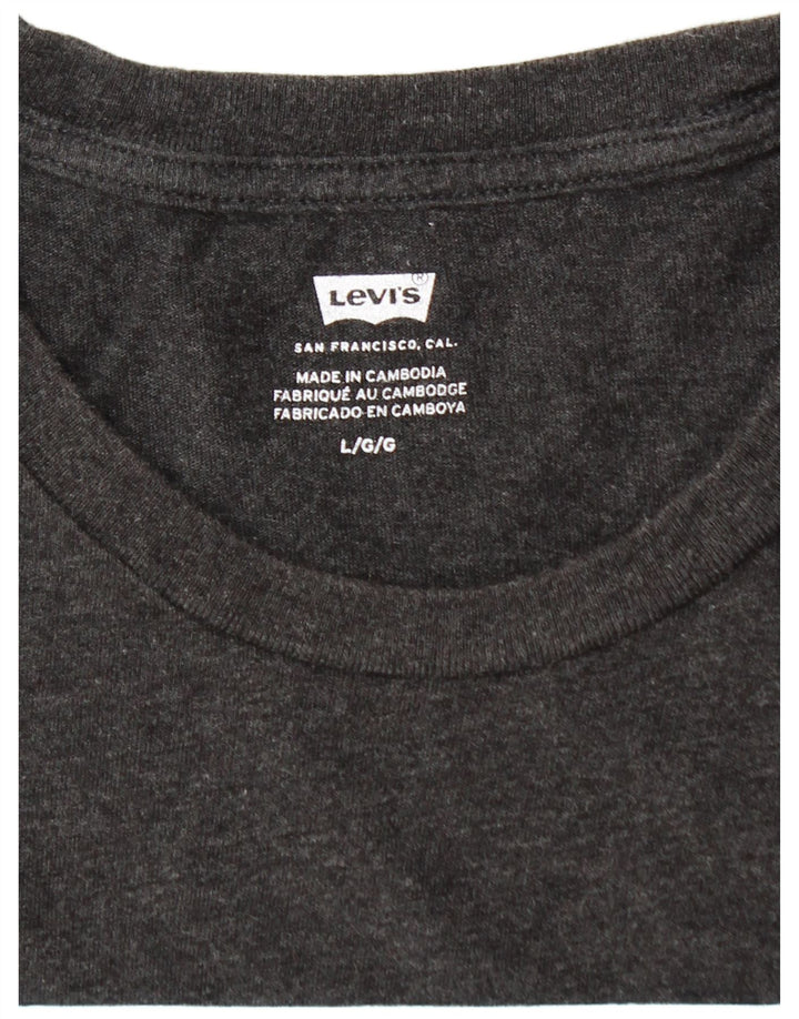 Tricou grafic pentru bărbați Levi's Top mare bumbac gri