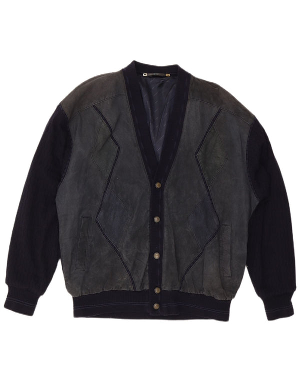 Cardigan pentru bărbați WESTBURY, XL, acrilic, albastru marin