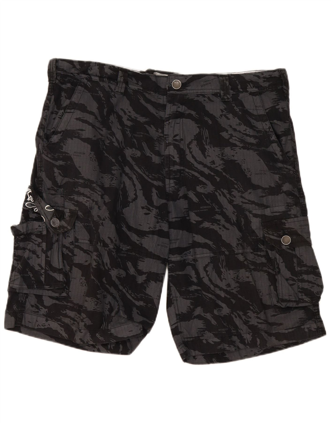 Pantaloni scurți pentru bărbați Billabong Graphic Cargo W40 XL, gri camuflaj