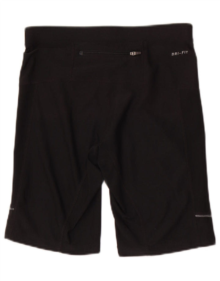 Pantaloni scurți sport Nike Dri Fit pentru femei UK 8 Small Negru Poliester