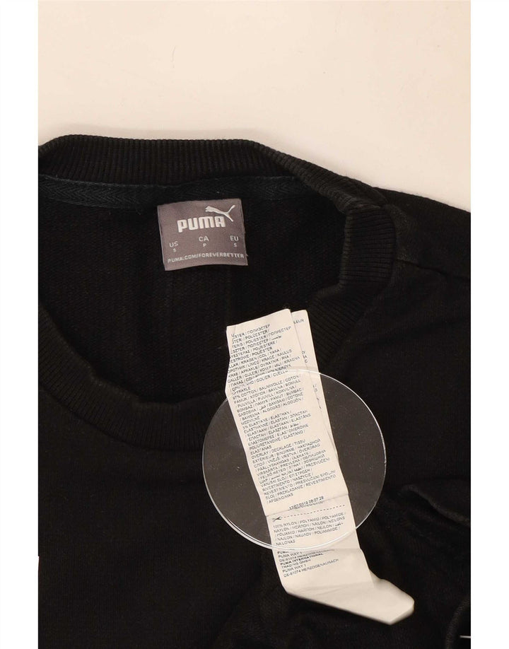Pulover grafic pentru bărbați Puma, bumbac mic, negru