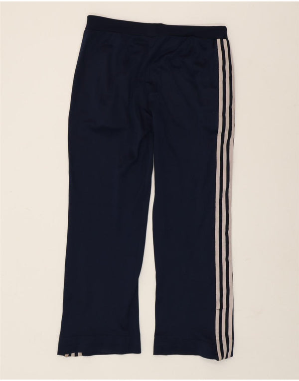 Pantaloni de trening ADIDAS pentru femei UK 14 Medium Bleumarin Poliamidă