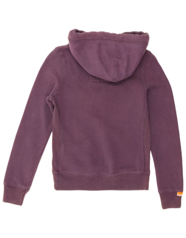 Pulover Superdry pentru damă, cu grafică, UK 6 XS, mov, bumbac