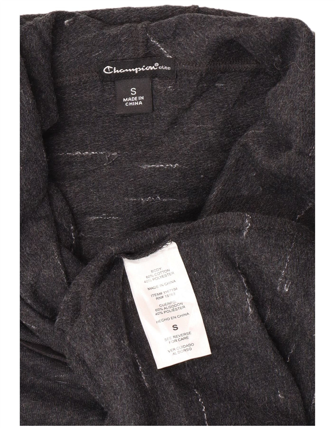 Pulover supradimensionat pentru femei Champion UK 10, bumbac cu pete gri mici