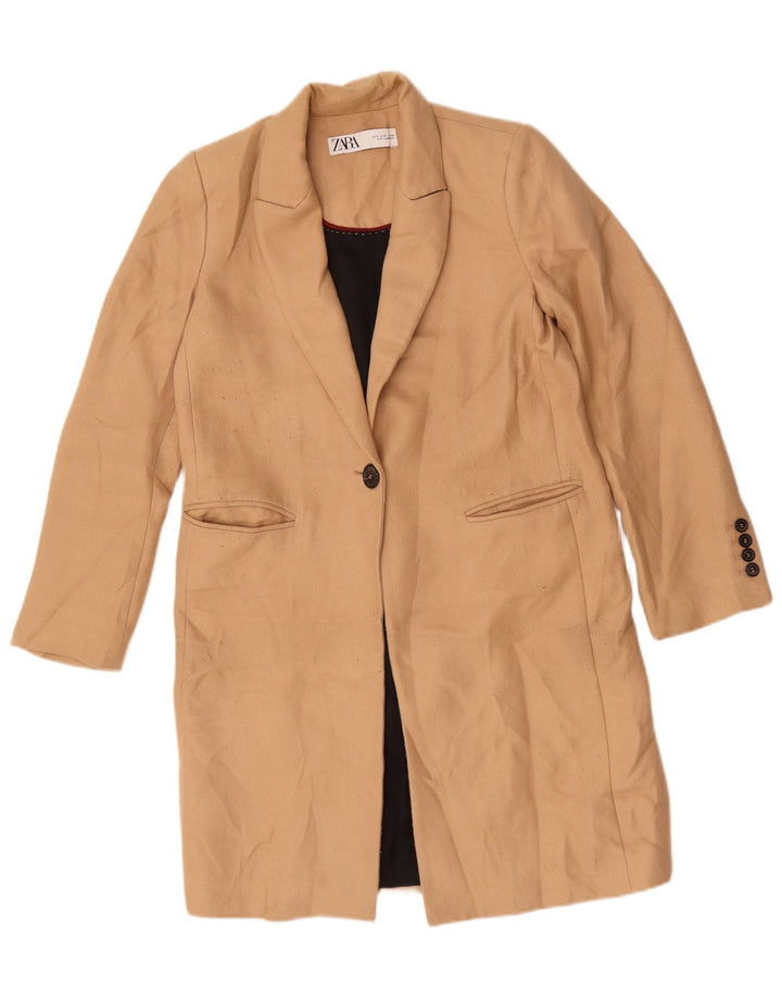 Blazer supradimensionat pentru femei Zara UK 10 Mic Bej