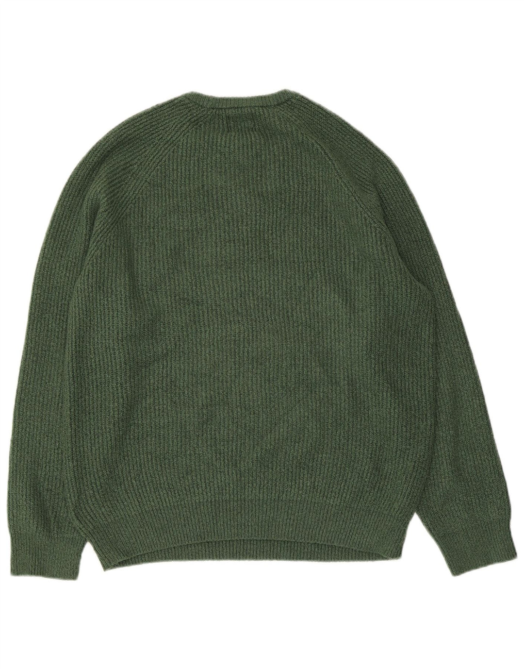 Pulover pentru bărbați Marks & Spencer, cu gât crew, poliamidă verde mare