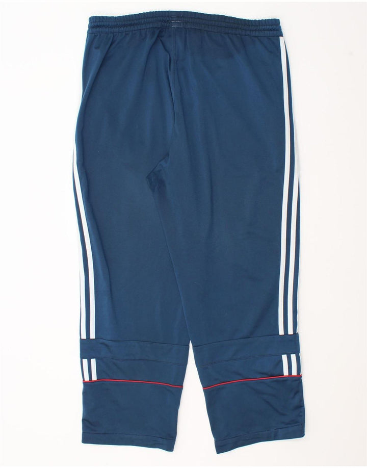 Pantaloni de trening Adidas pentru bărbați Marea Britanie 40/42 Poliester albastru mediu
