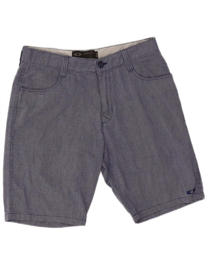 Pantaloni scurți casual Oakley pentru bărbați W32, bumbac albastru mediu