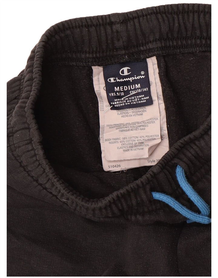 Champion Băieți Pantaloni Trening Pantaloni Joggeri 9-10 Ani Bumbac Negru Mediu