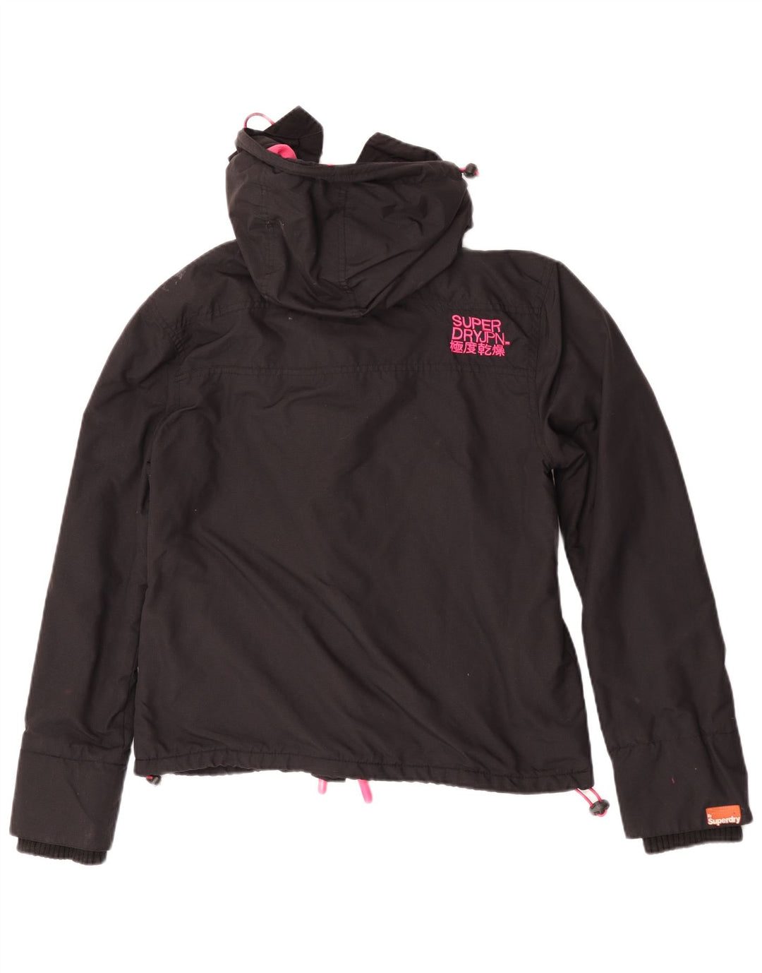 Jachetă Windbreaker Superdry Graphic pentru femei UK 16 Large Black