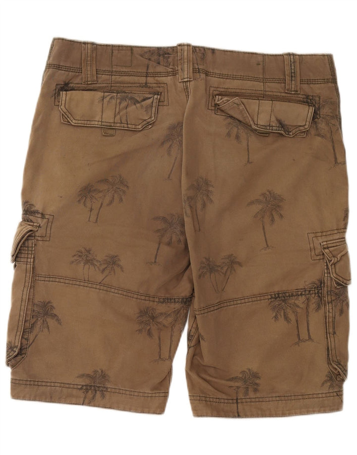Pantaloni scurți cargo pentru bărbați Fat Face W34, maro, bumbac floral