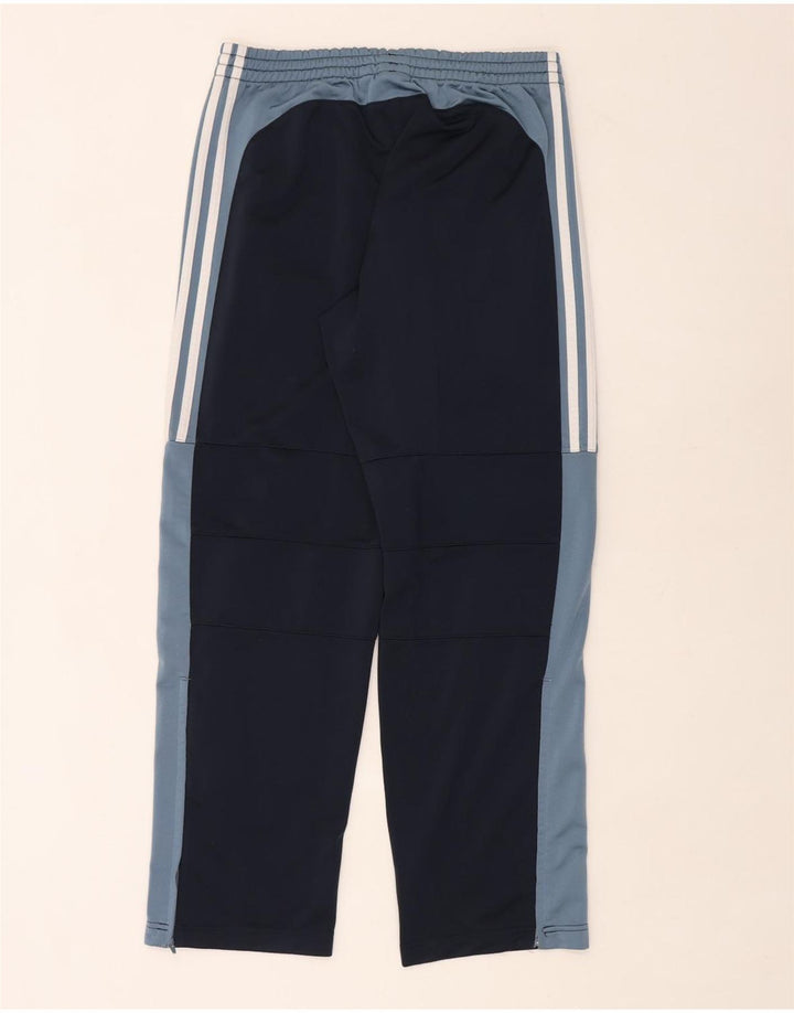 Pantaloni de trening Adidas pentru bărbați, mici, bleumarin, poliester color bloc