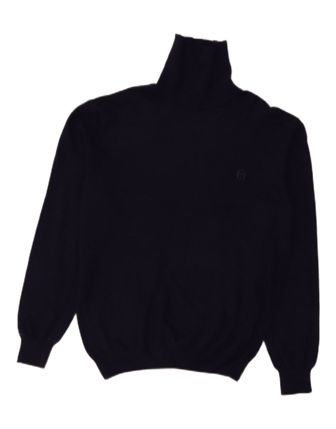 SERGIO TACCHINI Pulover pentru bărbați cu gât rulat, mare, lână bleumarin