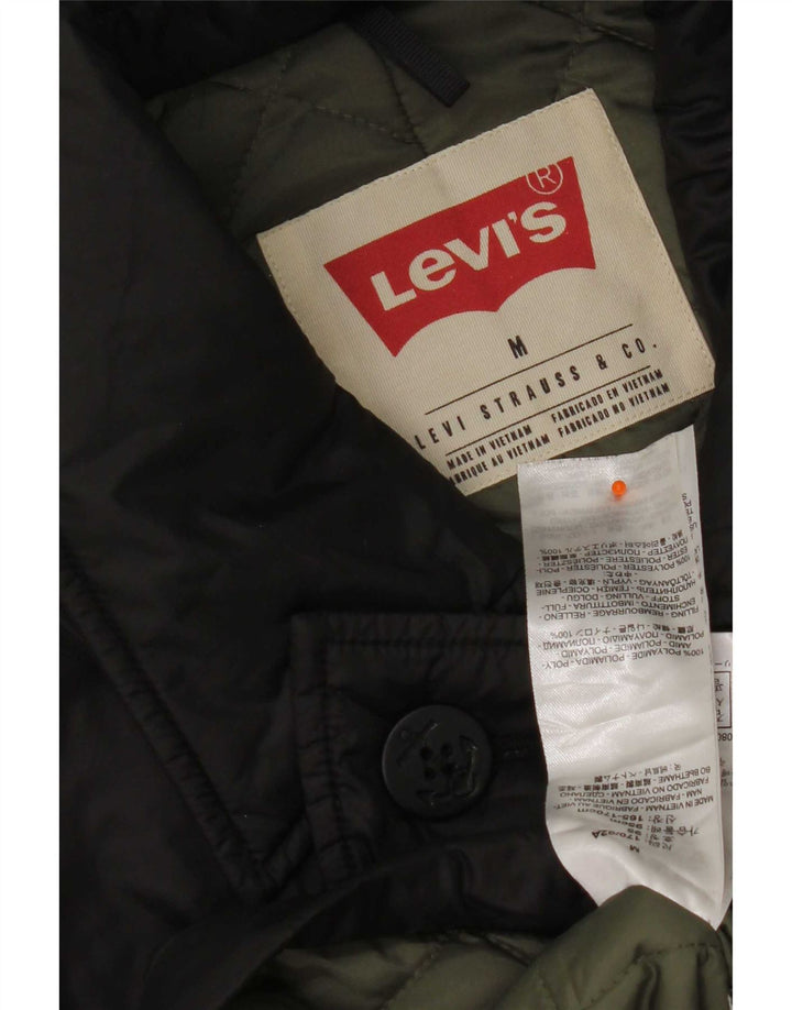 Jachetă militară căptușită pentru bărbați Levi's UK 38 Medium Black Nylon