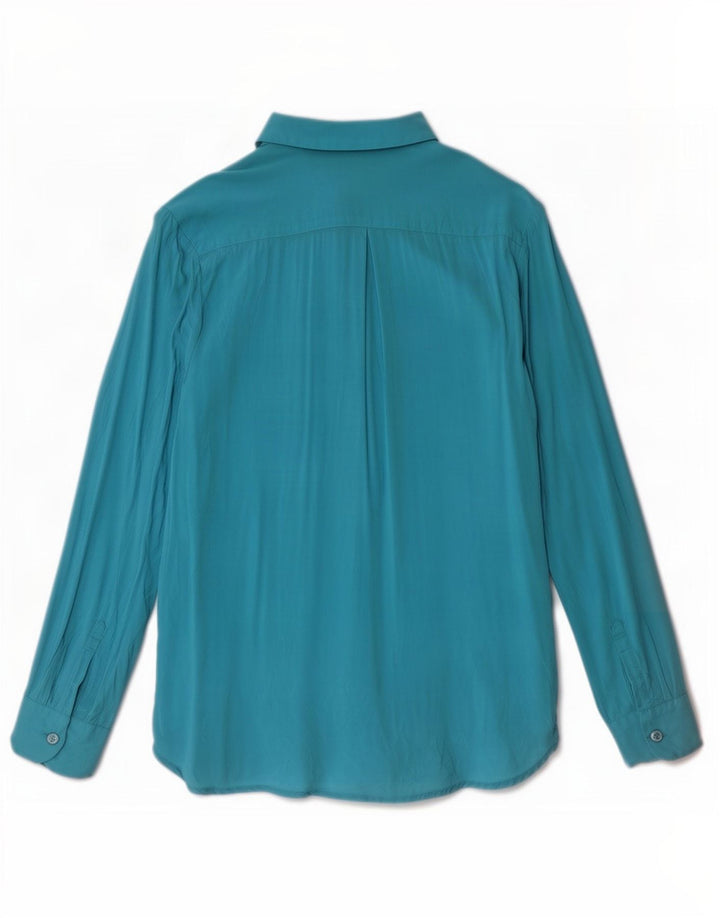 Cămașă Benetton pentru femei UK 10 Small Blue Viscose