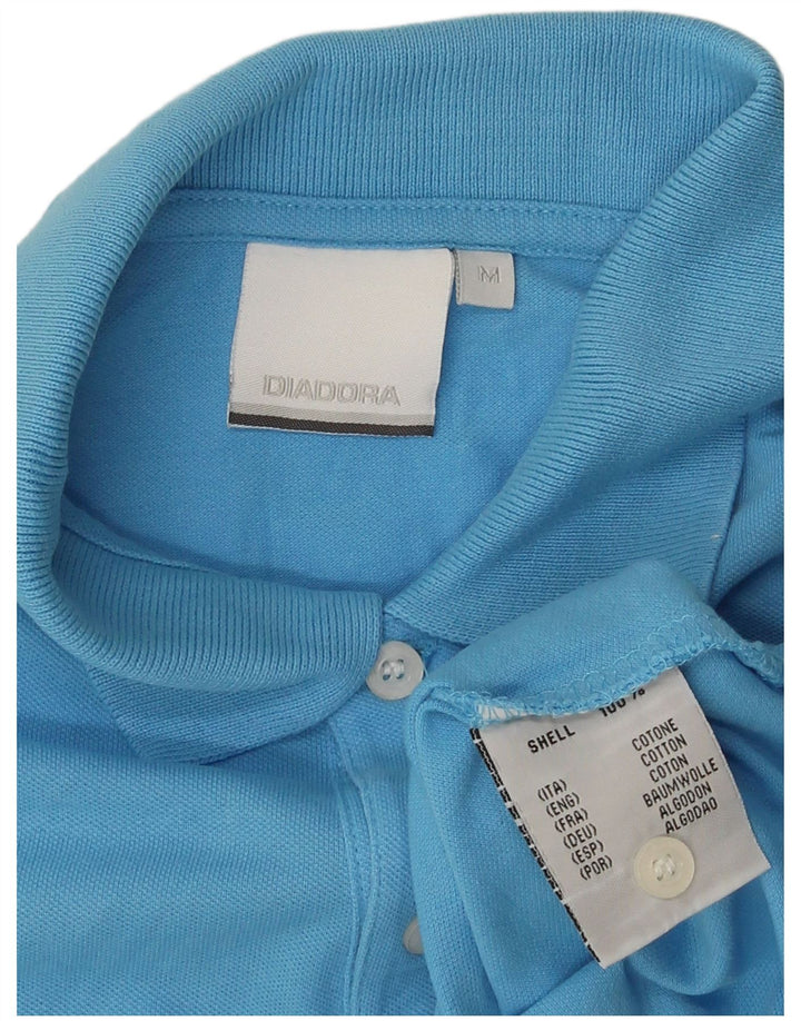 Tricou polo pentru bărbați Diadora, bumbac albastru mediu