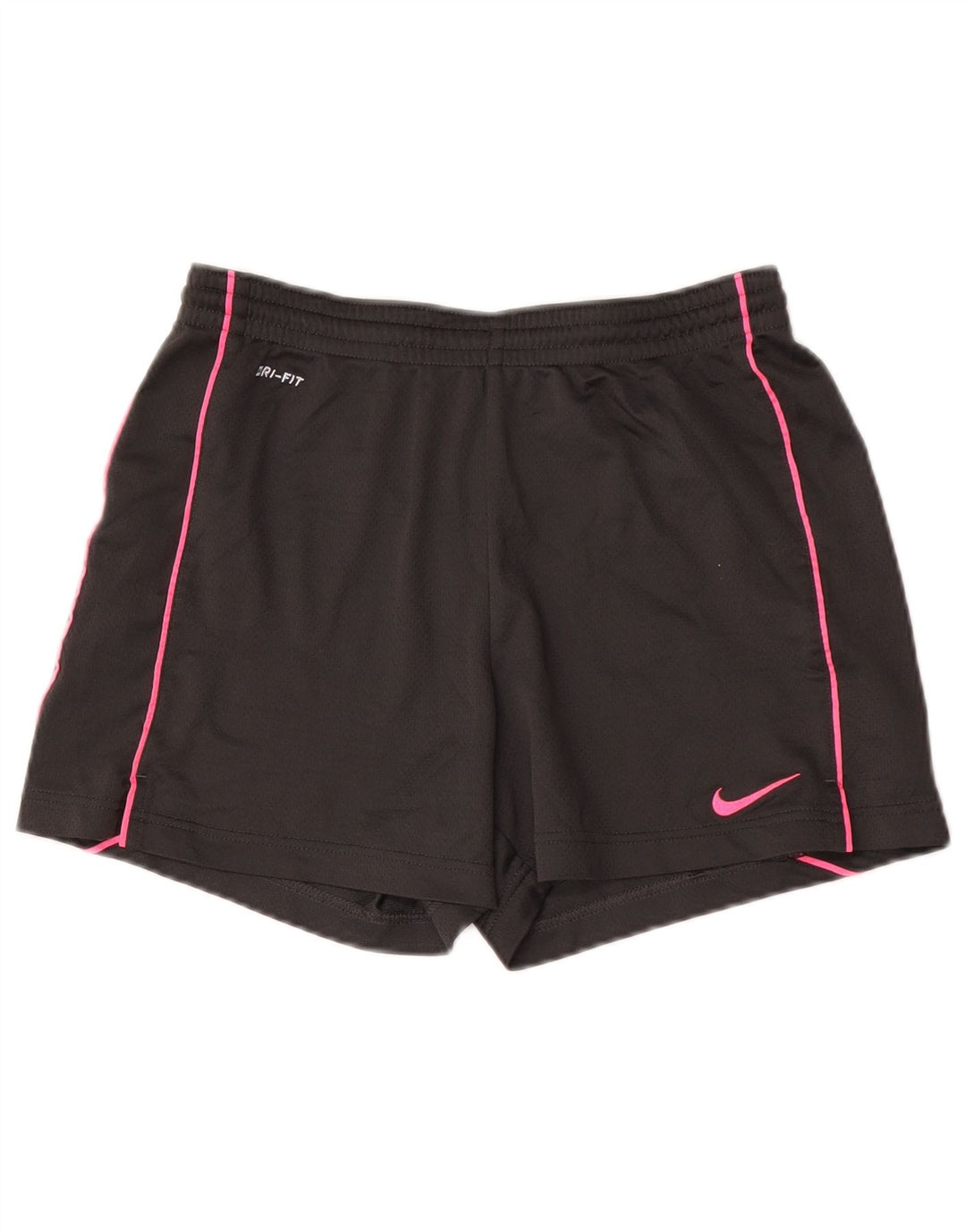 Pantaloni scurți sport Nike Dri Fit pentru femei UK 10 Small Gri Poliester