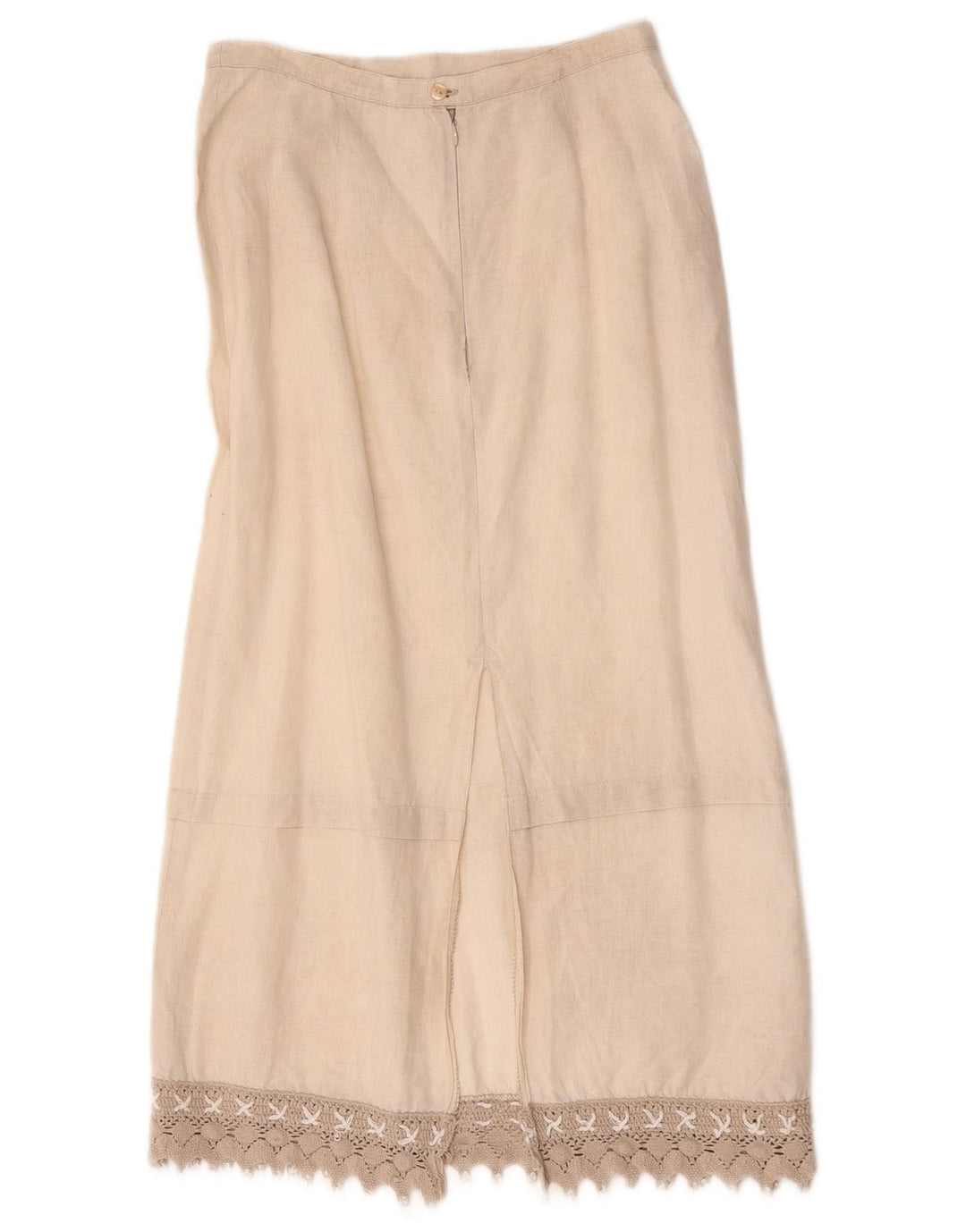 Fusta Midi Femei L.Pucci IT 44 Medium W28 Bej In
