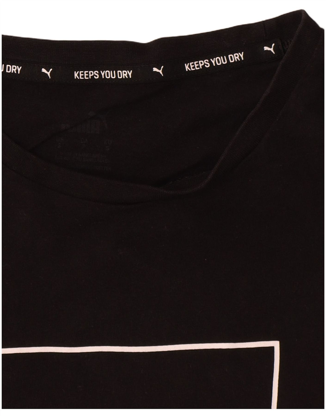 Tricou grafic Puma pentru bărbați Top mic bumbac negru