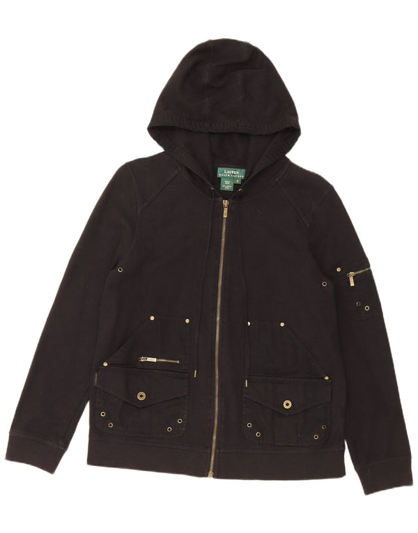 Pulover pentru femei Ralph Lauren, cu fermoar, UK 10, bumbac negru