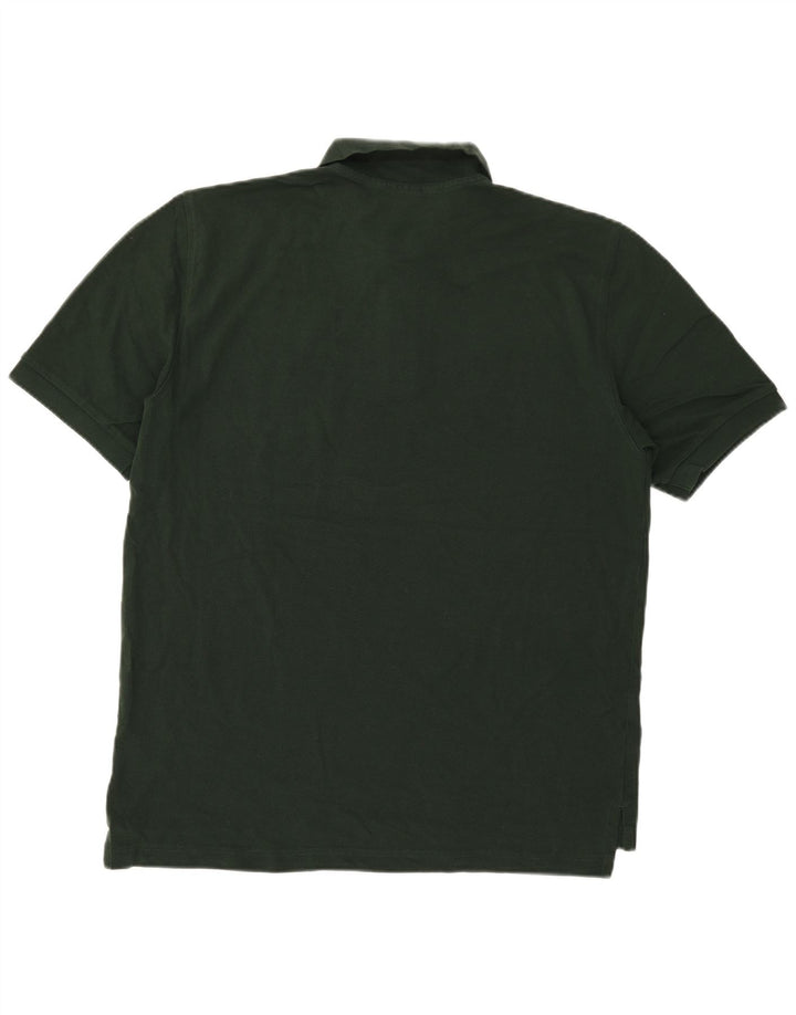 Tricou polo Brooks Brothers pentru bărbați, bumbac verde mediu
