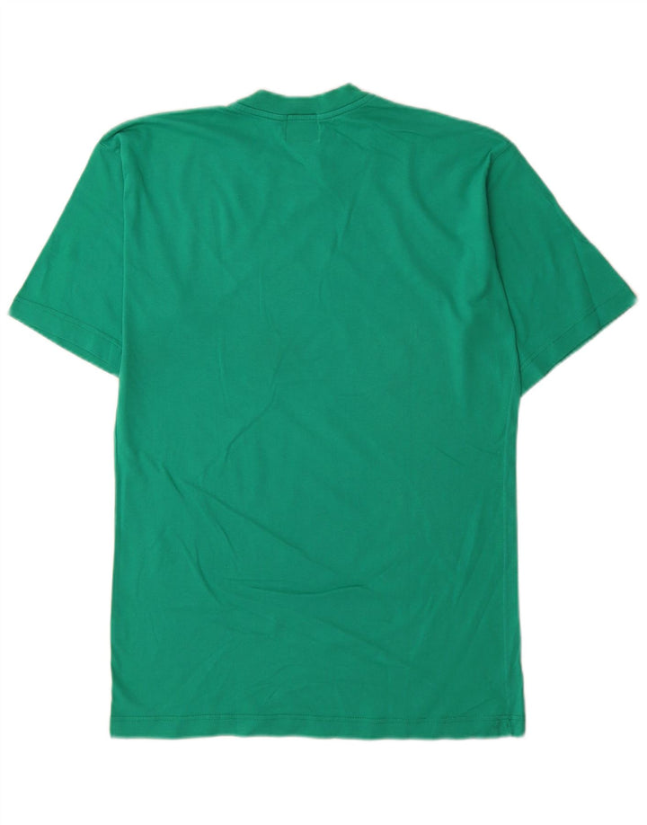 Tricou grafic Trussardi pentru bărbați Top din bumbac verde mediu