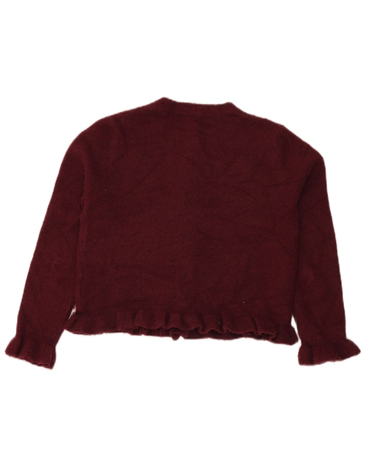 Pulover cardigan supradimensionat pentru femei Zara UK 10, poliester maro mic