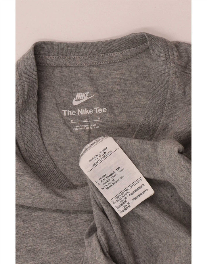 Tricou pentru bărbați Nike Top mediu gri bumbac cu pete
