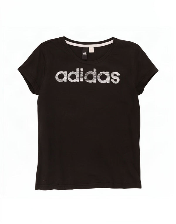 Tricou grafic Adidas pentru femei Top UK 12 Medium Negru