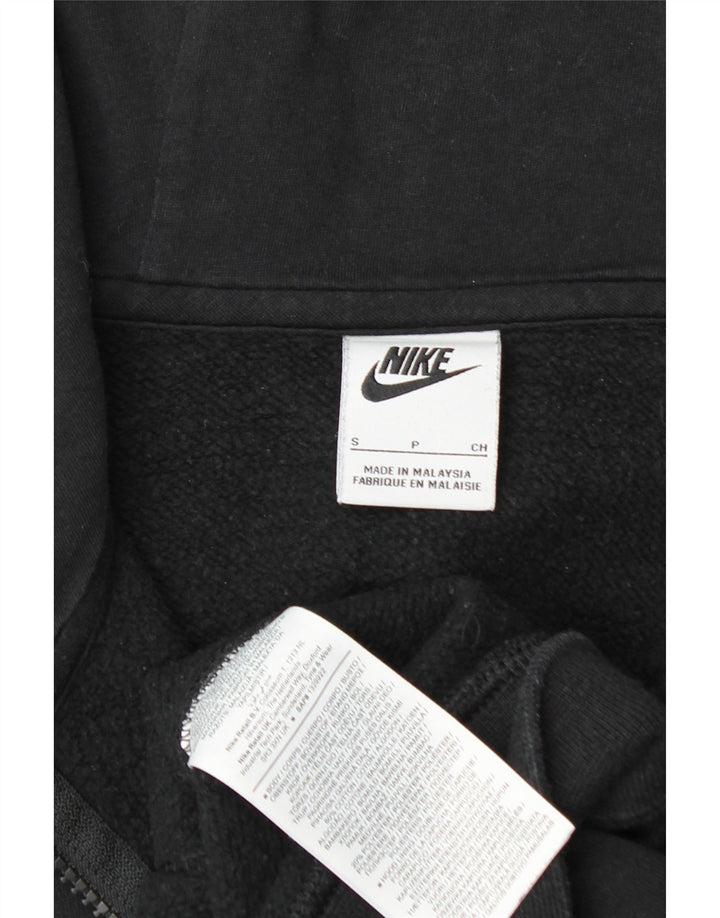 Pulover NIKE pentru bărbați, cu fermoar, bumbac mic, negru