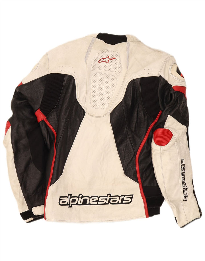Jachetă Alpinestars Graphic Racer pentru bărbați Mărimea 52, mare, albă, bloc de culoare