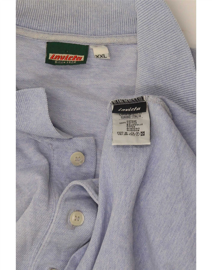 Tricou polo pentru bărbați Invicta 2XL, bumbac albastru