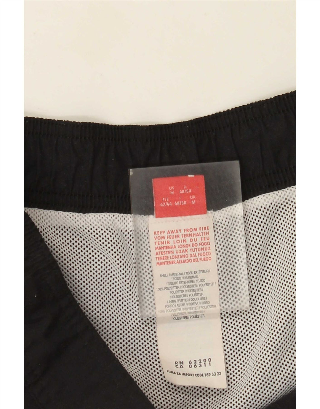Pantaloni scurți de înot grafic Puma pentru bărbați, negru mediu, poliester color bloc