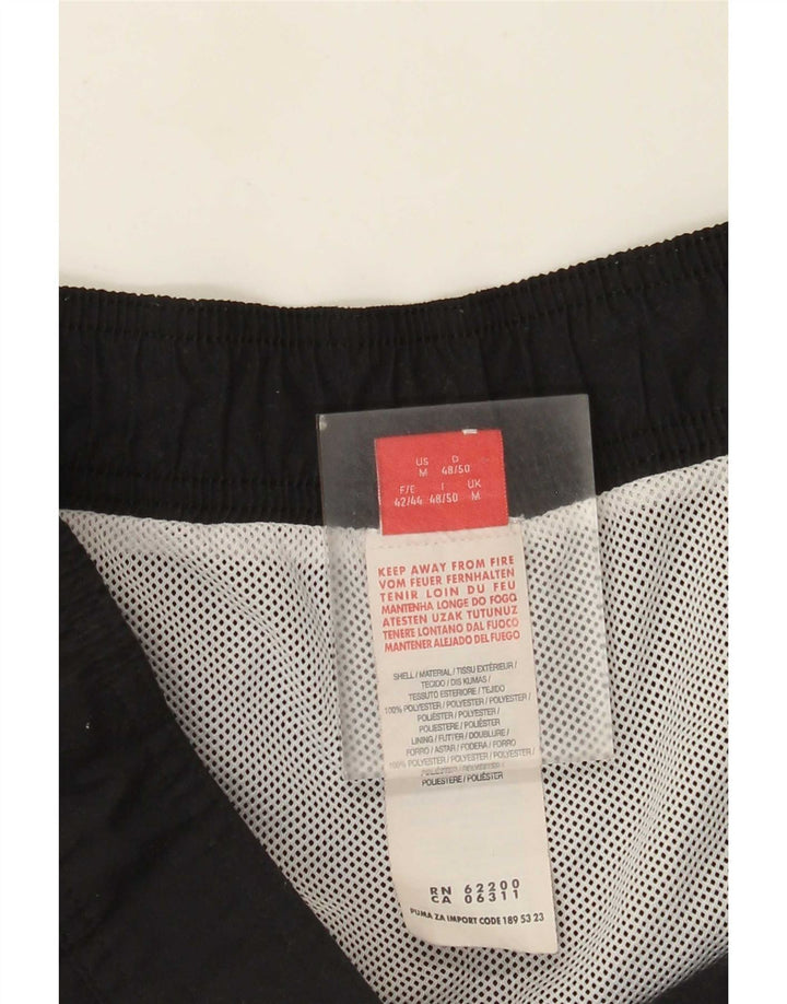 Pantaloni scurți de înot grafic Puma pentru bărbați, negru mediu, poliester color bloc