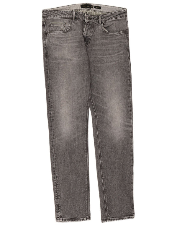 Blugi slim pentru bărbați Massimo Dutti EU 42 Large W32 L32 Bumbac gri