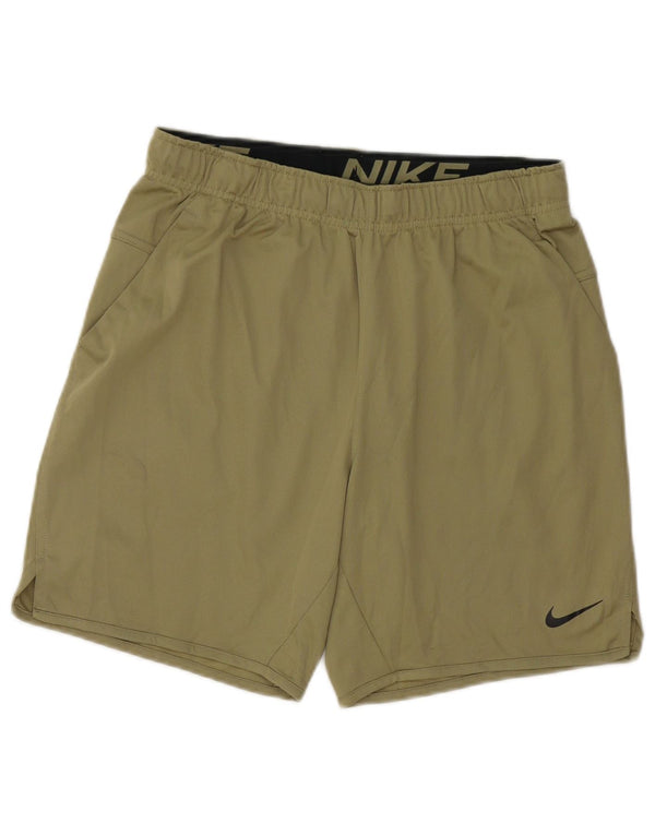Pantaloni scurți sport Nike Dri Fit pentru bărbați, poliester verde mic