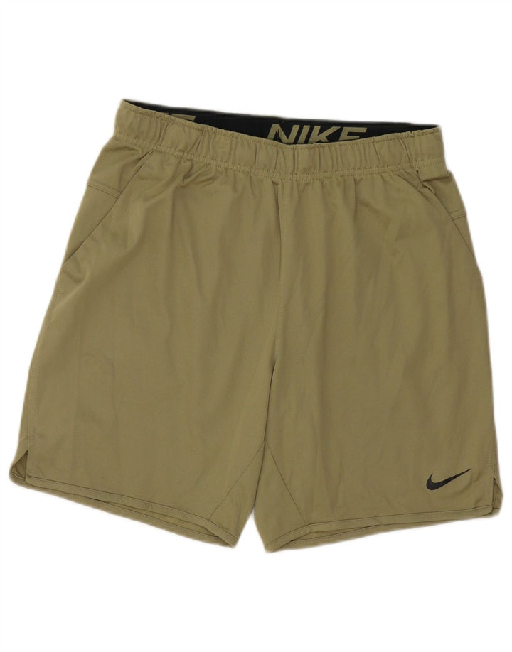Pantaloni scurți sport Nike Dri Fit pentru bărbați, poliester verde mic