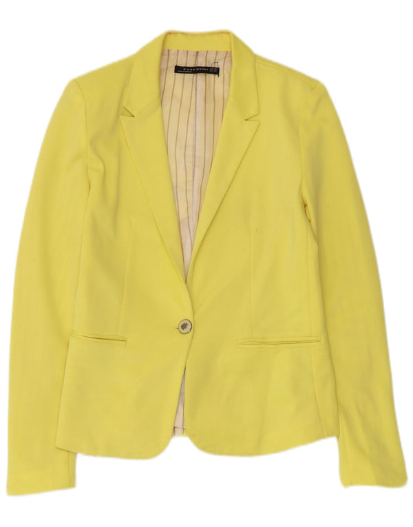 Jachetă pentru femei Zara cu 1 nasture, UK 6 XS Galben