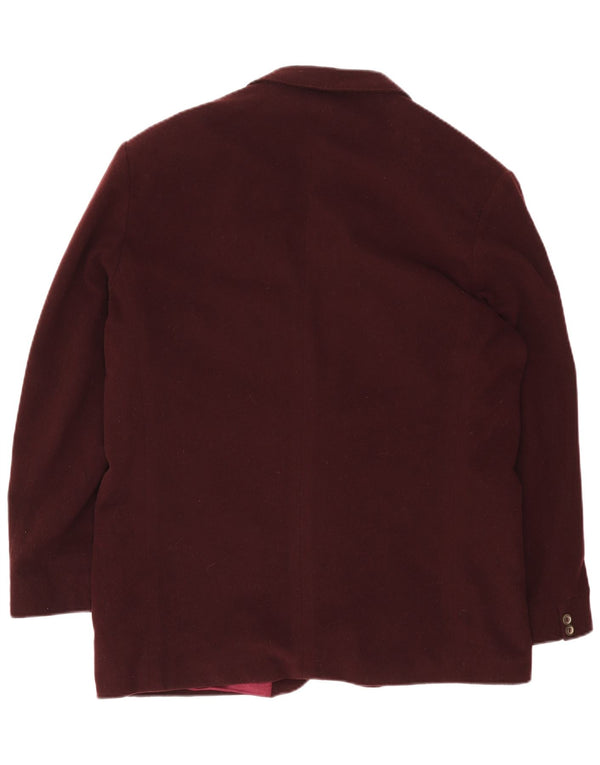 Sacou Yves Saint Laurent pentru bărbați, cu 2 nasturi, IT 54 2XL Lână Bordeaux