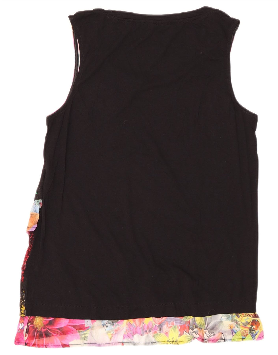 Bluză fără mâneci pentru femei DESIGUAL, cu grafică, UK 12 Medium Black Floral