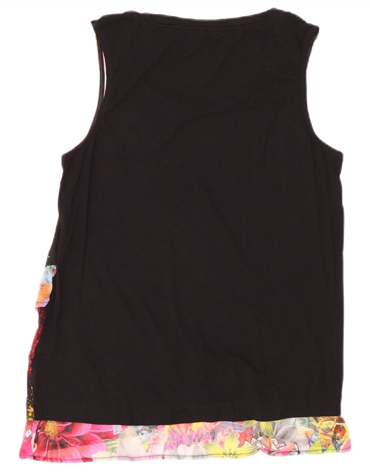 Bluză fără mâneci pentru femei DESIGUAL, cu grafică, UK 12 Medium Black Floral